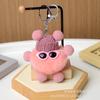 Real Rex Rabbit Fur Briquetes bonitos Car Keychain Pingente coreano Internet Celebrity Plush Bag Pingente Presente