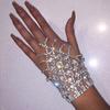 Pulseira com Franjas e Pedras Strass Personalizada de Novo Produto Transfronteiriço Luvas Brilhantes Versáteis Criativas Pulseira Tornozeleira Acessórios Europeus e Americanos