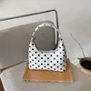 Bolso de mujer transfronterizo 2026 súper ventas, bolso de mano de moda de lunares, bolso de hombro, estilo de Hong Kong, elegante, gran capacidad, bolso de hombro y cruzado
