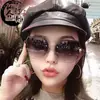 Óculos de Sol Sem Aro de Borda Cortada Nova Moda Transfronteiriços para Mulheres, Óculos de Sol de Celebridade da Internet, Óculos Tendência Douyin para Fotografia de Rua