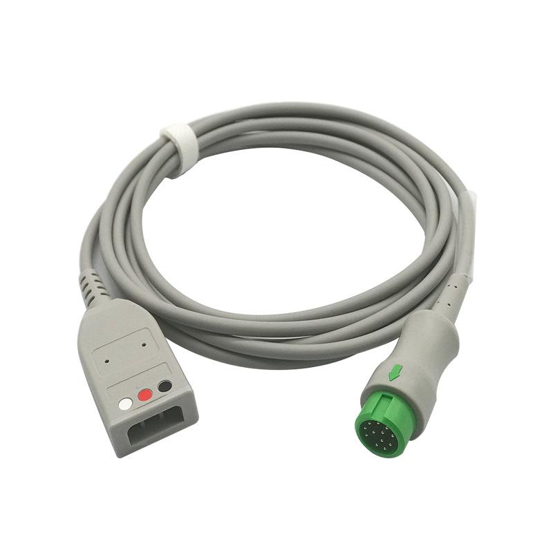 迈瑞12针3导分体主电缆