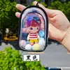 Bolsa Protetora Transparente para Armazenamento de Bonecas Bubble Mart Mini Figura Viagem Alta Transparência Resistente a Arranhões Bolsa de Pendurar Coleção Mini Boneca