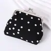 Porta-moedas de Bolinhas, Estilo Fofo e Fresco para Mulheres, Bolsa Portátil para Guardar Moedas, Mini Carteira Estilo Ins Venda por Atacado