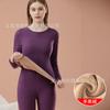 Atacado masculino engrossado forrado de lã térmica roupa íntima terno feminino cordeiro lã inferior camisa roupa interior quente outono inverno calças