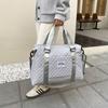 Bolsa de treinamento de armazenamento com separação de úmido e seco transfronteiriça, grande capacidade, portátil, transversal, bolsa para maternidade, bolsa para esportes de yoga, bolsa de ginástica para mulheres