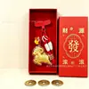Año de la Oveja Llavero Dorado Rico Colgante para Bolso Colgante para Teléfono Set de Caja de Regalo Regalo de Negocios Recuerdo Al Por Mayor