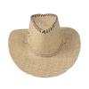 Sombrero de vaquero occidental de borde grande para exteriores de primavera y otoño, sombrero de papiro transpirable, sombrero parasol, sombrero de caballero, sombrero mongol para hombre