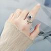 Anillo giratorio para dedos de Amazon Europa y Estados Unidos, explosiones transfronterizas, anillo antiestrés de descompresión, microincrustado de circonita para mujer