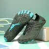 Zapatos de Agua de Cinco Dedos Descalzos para Uso en Exteriores, Antideslizantes, de Secado Rápido, Adecuados para Playa, Pesca en Rocas, Actividades Acuáticas, Cuerda para Saltar en Interiores y Parejas
