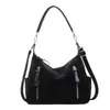 Yue Zi 2026 Outono Inicial Nova Bolsa Elegante Versátil Casual Retrô Bolsa Tote Grande Capacidade Manual Bolsa para o Dia a Dia