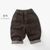 Ropa para Niños Pantalones Gruesos de Forro Polar Kidsren Estilo Nuevo Otoño e Invierno Versátiles Casuales Cálidos para Niños y Niñas Ropa para Bebés Venta al por Mayor