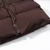 Comercio Exterior Wholesale Invierno Nuevo Estilo Europeo y Americano Longitud Media Rellena a Mano Algodón con Capucha Chaqueta