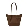 Bolso de Hombro tipo Tote de Cuero Mate Coreano de Nicho de Alta Gama para Mujer 2025 Otoño Gran Capacidad para el Trabajo y los Viajes