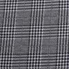 Tecido Jacquard Xadrez Tricotado de Poliéster Spandex Preto e Branco Tecido Xadrez Tecido Xiao Qianjiao Estampa Pé de Galinha Feminino