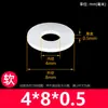 Junta de Silicona Suave Resistente a Altas Temperaturas Redonda Goma Ultra Delgada Sello de Plástico Impermeable para Tornillo Junta Plana Engrosada Almohadilla Amortiguadora