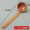 Cuchara Grande de Sopa de Madera Cuchara de Boca Ancha Cuchara para Malatang con Forma de Caparazón de Tortuga Cuchara Larga Bing para Gachas de Boca Profunda Cuchara de Madera para el Hogar