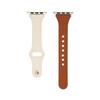 Cintura fina padrão lichia couro genuíno iwatch7 Apple watch pulseira adequada para applewatch65489 geração SE Feminino