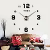 Relógio de Parede TIME Estilo Europeu Simples Tamanho Grande Sala de Estar Moda Arte Relógio de Parede Relógio Personalizado DIY