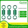 Conector de pesca em alto mar de aço inoxidável colorido de oito anéis competitivo 8 anéis atacado grande a granel 8 anéis