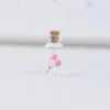 Japonês e Coreano Mais Vendidos Fresco e Doce Garrafa de Vidro de Garrafa de Deriva Trevo de Quatro Folhas Dente-de-Leão Flor Real Flor Seca Colar Modelo de Melhor Amiga