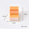 Conjunto de modelo miniatura fofo de loja de conveniência estilo japonês, mini móveis de animais pequenos, comida de casa de bonecas brinquedo decoração DIY