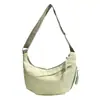 Bolso de Lona tipo Dumpling con Pedrería Estilo Coreano Ins, Bolso Cruzado de Hombro Ligero de Gran Capacidad, Disponible en Múltiples Colores, Bolso Casual para Mujer