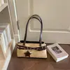 Bolsa de Axila Estilo Garota Picante Retrô Verão 2026 Nova Bolsa de Mão para o Dia a Dia Sensação Relaxada Bolsa de Ombro Individual Estilosa