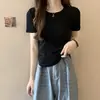 Nueva Colección Primavera Verano 2026 Camiseta Básica de Algodón Puro para Usar Debajo de Otras Prendas, Camiseta de Manga Larga Ajustada para Mujer, Top de Capa Interior