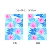 Bolsa de Mano Estilo Hawaiano Dos en Uno Transfronteriza Bolsa de Regalo de Plástico con Flor de Hibisco Tropical Bolsa de Regalo para Fiesta en la Playa