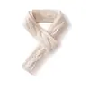 Venta al por mayor de fábrica Cachemira Transfronterizo Otoño e Invierno Estilo Nuevo Color Sólido Tejido de Punto Trenzado Cuello Calentador de Cuello Grueso Protección Cálida para el Cuello Bufanda Tejida
