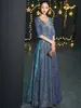 Vestido largo de lentejuelas con bajo amplio para mujer, vestido de noche adelgazante, versátil, elegante y sofisticado, vestido de verano
