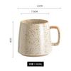 Taza Japonesa Taza de Cerámica Taza de Café Taza con Asa Taza para Beber Hogar Desayuno Taza de Leche Taza de Jugo Taza de Té