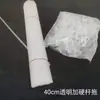 Varilla de soporte para ramo muñeca endurecida soporte para varilla de globo tubo de plástico transparente cabeza de remolque mango extendido soporte para fresas