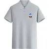 Camiseta Polo de Solapa de Manga Corta para Hombre Business Casual con Cuello Manga Media Verano Seda de Hielo Fresca Paul Top
