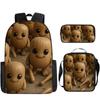 2025 Transfronterizo Nuevo Palo de Madera Tungtungtung Hombre Shan Hai Jing Mochila de Dibujos Animados Mochila Bolso de Hombro Estuche