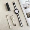 Estilo Coreano Sencillo Lona Fina Correa de Cuero Adecuado para Apple iwatch Generación 1-10 Xiaomi Huawei Correa GT