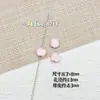 Aleación Imitación Manzana Botón Cuentas de Pintura Cuerda para el Cabello DIY Joyería Cadena para Teléfono Móvil Bolso Colgante Llavero Material de Cuenta Suelta