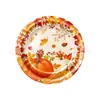 Artículos de Mesa para Fiesta Temática de Acción de Gracias de Otoño Calabaza Baya Hoja de Arce Platos de Papel Vasos de Papel Servilletas de Papel Set de Cena de Cosecha