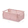 Caja de Almacenamiento Plegable de Escritorio Ins Cesta de Almacenamiento de Cosméticos para Estudiantes Estante de Almacenamiento de Snacks para Dormitorio Cesta Pequeña