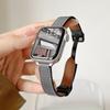 Para iwatchs9 correa de reloj s10 nueva s8 correa de reloj de cuero de apple s7s6 pulsera con hebilla magnética otoño e invierno