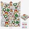 Manta para Colorear DIY de Halloween de Amazon con Marcadores, una manta para colorear para que los niños dibujen y pinten