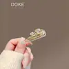 Horquilla de Cereza Exquisita de Diamante Flash de Lujo Ligero para Mujer Nicho de Gama Alta Clip Lateral Flequillo Horquilla para Cabello Roto Elegante Horquilla Versátil