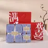 Caja de Regalo de Toalla de Terciopelo a Rayas de Caramelo al por Mayor Coral Terciopelo Grueso Absorbente Toalla de Recuerdo de Boda Caja de Regalo de Toalla de Baño Toalla