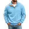 Ropa de hombre para primavera y otoño, talla europea, sudadera casual popular para hombre con cuello alto y manga larga para exteriores, suéter de punto jacquard, sudadera bordada