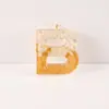 Acessórios decorativos DIY de carta em inglês transfronteiriços chaveiros de resina semiacabados pingentes para mochila atacado do fabricante