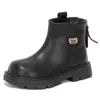 Botas Martin Novas 2026 para Meninas Mais Velhas, Sola Macia e Superfície Macia, Botas Versáteis de Cano Curto Estilo Coreano com Zíper Lateral