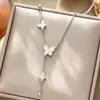 Venta caliente transfronteriza temperamento personalidad cuerpo completo titanio acero collar mujer galvanizado oro 18K cadena clavícula collar joyería no se decolora