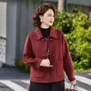 Moda para Mães Outono/Inverno 2026: Novo Estilo Chinês, Simples e Elegante, Emagrecedor, Rejuvenescedor, Casaco Versátil