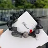 Diadema Estampado de Leopardo Europeo y Americano Goma para el Cabello Anillo de Intestino Grande con Pedrería de Alta Gama Cuerda para el Cabello de Lujo Accesible Goma Elástica para el Cabello Accesorios para el Cabello de Mujer Venta al por Mayor