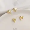 Retención de Color Fuerte Pendientes de Aro Abierto con Forma de Corazón Tridimensional Chapados en Oro de 14 Quilates Accesorios para Pendientes Hechos a Mano DIY Materiales
